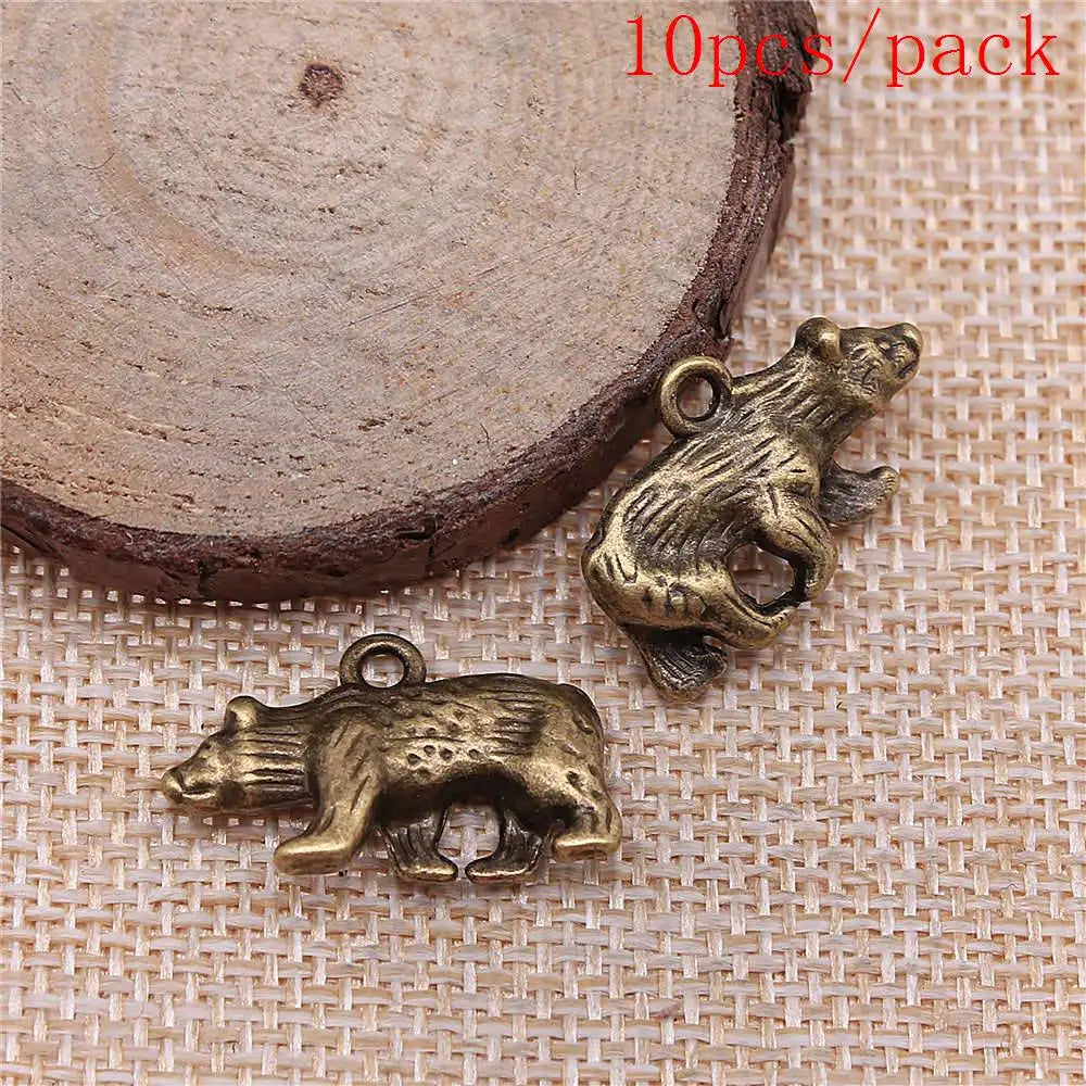 Vintage 3D Hedgehog Charms for DIY Jewelry Making and Gifts