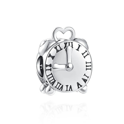 Yinyang Flower Clover Pendant 925 Silver Amulet for Bracelets DIY Jewelry Gift B1210