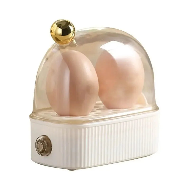 Electric Egg Boiler Automatic Cooker Portable Food Steamer WHITE EU