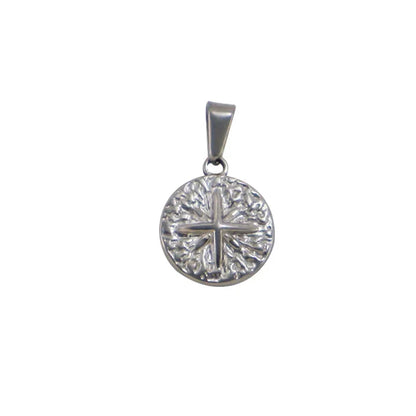 RHYSONG Tarnish Free Gold Plated Angel Cross Heart Pendant for Women Jewelry Making