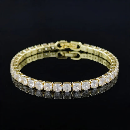 Elegant Sterling Silver CZ Tennis Bracelet for Women Wedding Fashion Jewelry