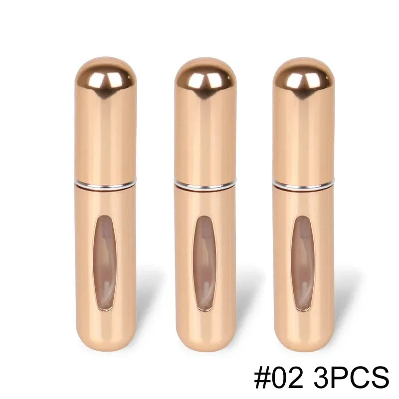 Mini Perfume Atomizer 5ml Refillable Travel Spray Bottle Portable Cosmetic Dispenser