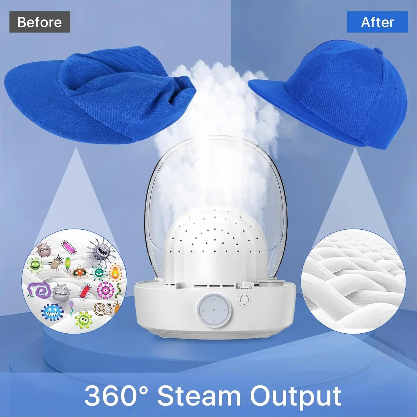 Automatic Cap Care Machine for Iron and Dry Hat Restoration