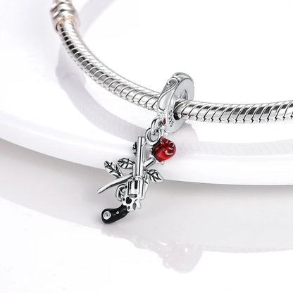 Disney Captain America 925 Sterling Silver Charm Bead