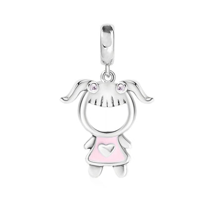 Hot Pink Murano Glass Charm Bead For 925 Bracelet Pendant
