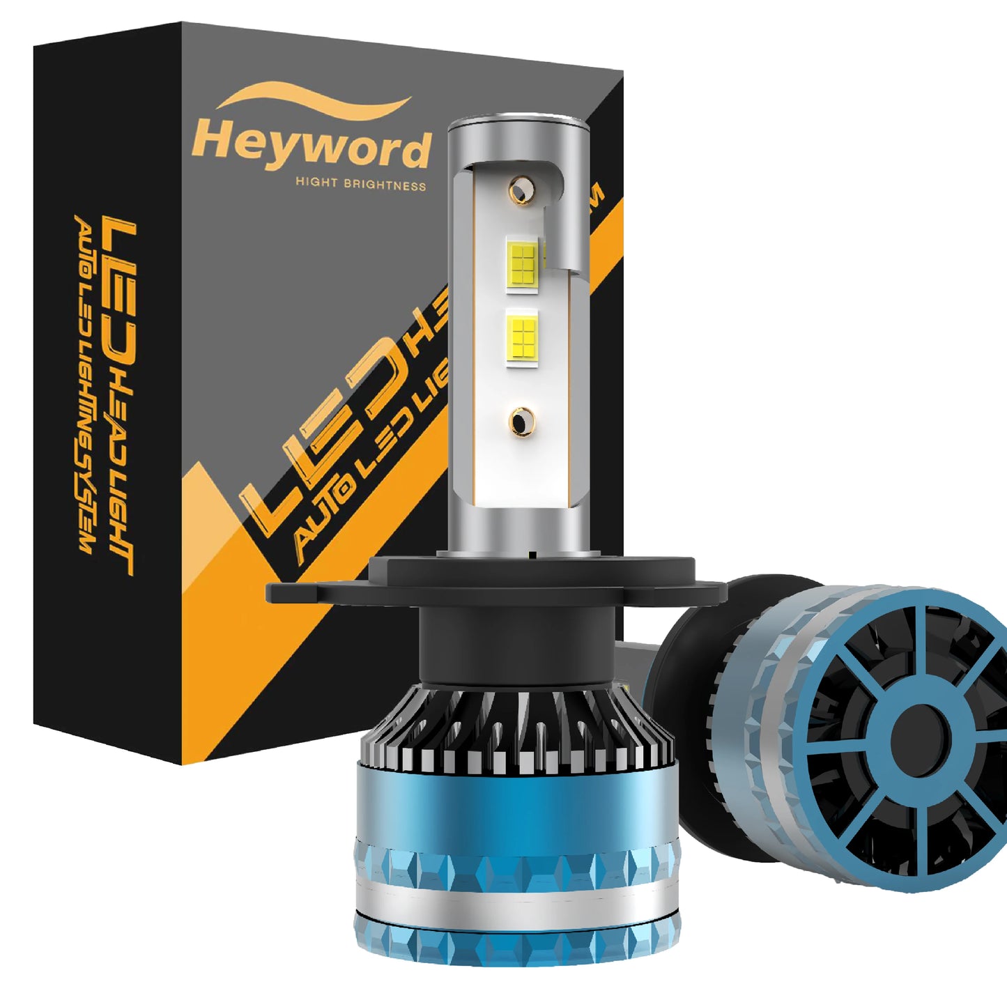 Universal LED Headlight Bulbs H4 H7 H11 6000K 30000LM 12V