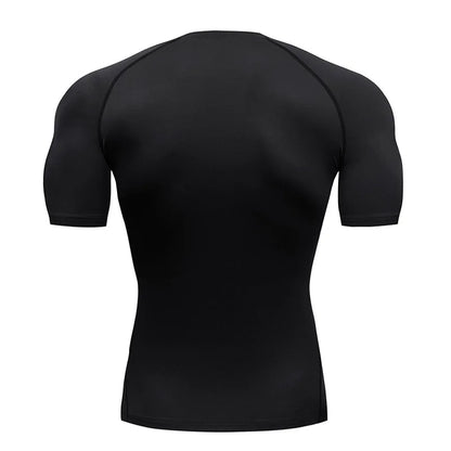 2024 Mens Spider Print Compression Shirt Quick Dry Breathable Gym Running Jersey Short Sleeve