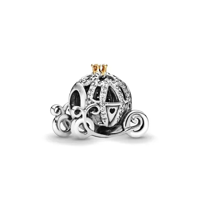 925 Sterling Silver Blue Moon Butterfly Heart Zircon Beads Charms for DIY Necklace and Bracelet Jewelry Gifts for Women