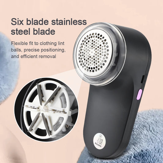 Electric Digital Display Lint Remover Portable Fabric Shaver For Effortless Cleaning