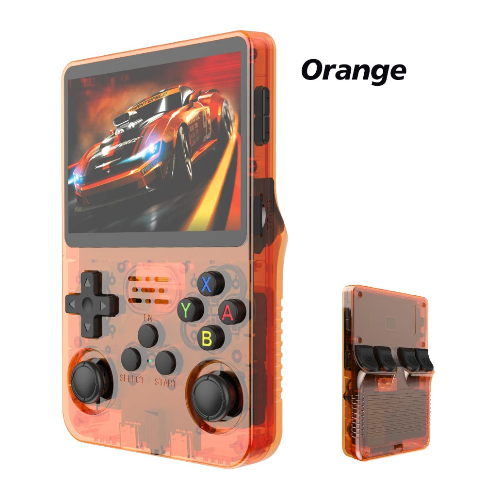 R36S Retro Handheld Game Console 128GB Linux 3.5 Inch IPS Screen Portable Pocket Player 2 Joystick 15000 Games Expandable 64GB 256GB Kid Gift
