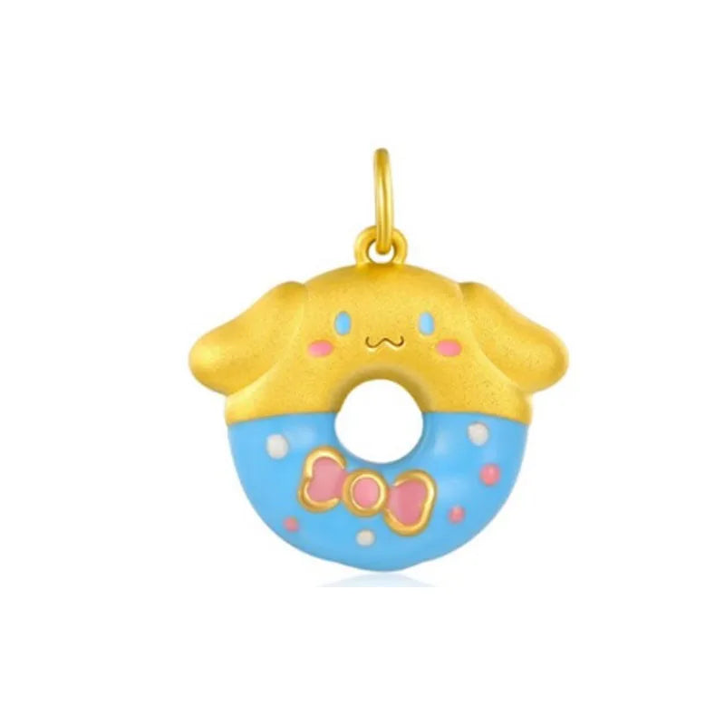 Elegant 925 Silver Cat Bear Ice Cream Pendant Bead for European Bracelet