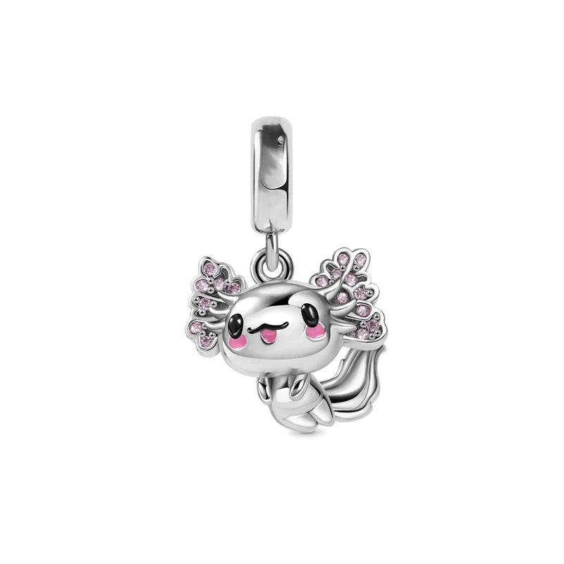 Hot Pink Murano Glass Charm Bead For 925 Bracelet Pendant