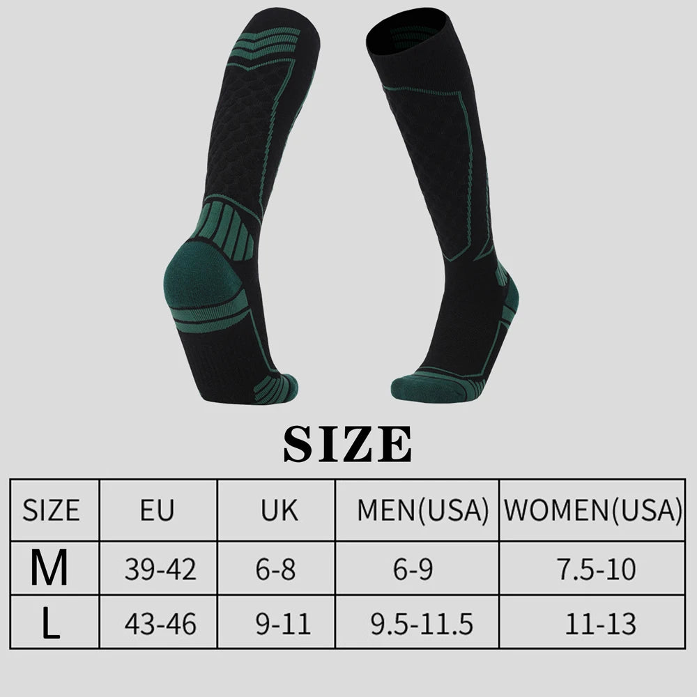 Thermal Wool Ski Socks Unisex Thick Warm Winter Sports
