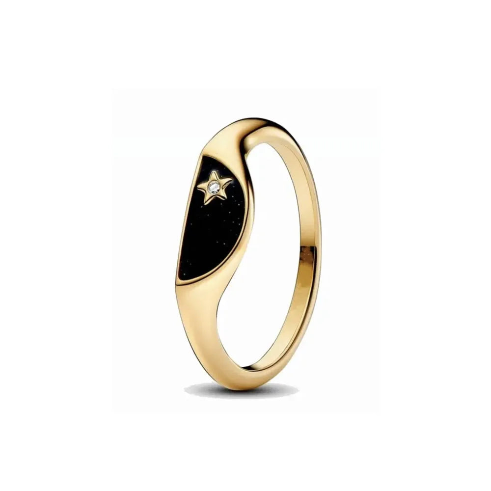 Elegant 2024 925 Silver Heart Charm Ring with Zircon for Women P2381