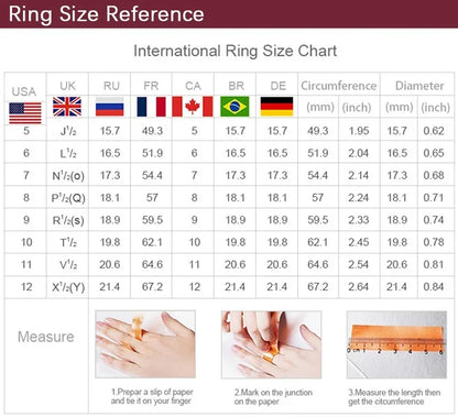 925 Sterling Silver Colorful Heart Zircon Ring for Women Unique Valentine Birthday Gift Sizes 6 to 9