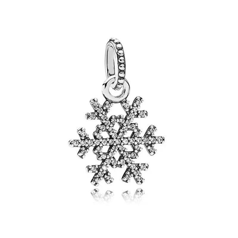 Miniso Snowflake Charm Beads 925 Sterling DIY Bracelet