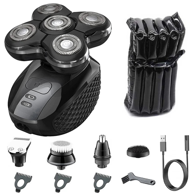 Pro Electric Shaver For Men Rechargeable Wet Dry Razor Grooming Kit With Advanced Blade Technology