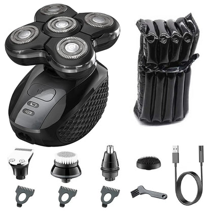 Pro Electric Shaver For Men Rechargeable Wet Dry Razor Grooming Kit With Advanced Blade Technology