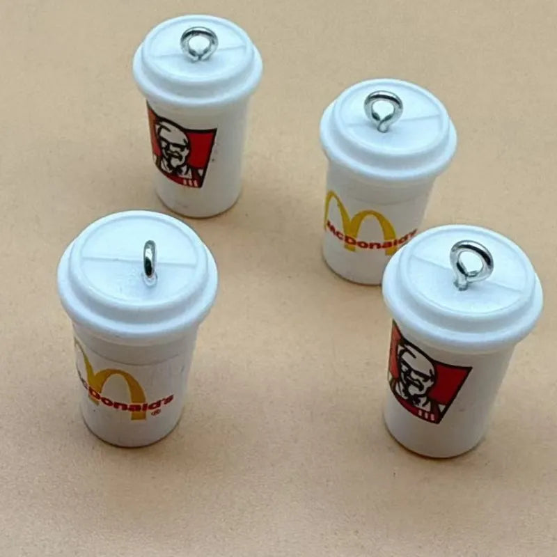 3D Energy Drink Can Charms Set for DIY Keychain and Jewelry Creations