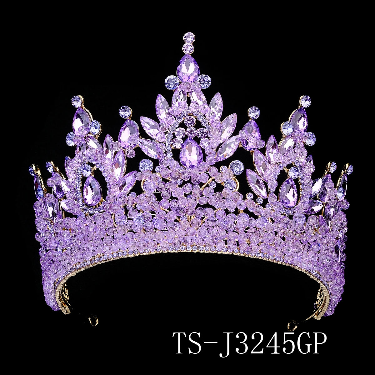 Luxury Bridal Diamond Crystal Rhinestone Tiara Headpiece for Wedding and Special Occasions