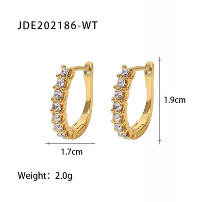 Youthway Stainless Steel Geometric Hoop Earrings Waterproof Fashion Jewelry for Women 2022