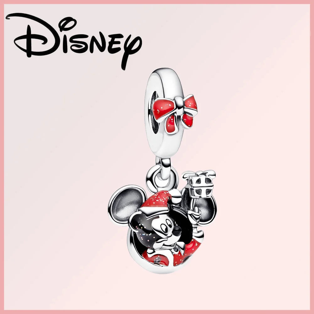 Disney 925 Sterling Silver Stitch Minnie Winnie Dangle