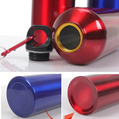 Portable Aluminum Sports Water Bottle With Lid 400 600ml