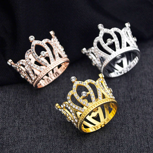 Elegant Gold and Silver Mini Flower Crown Tiara for Girls Bridal Doll Birthday Decor
