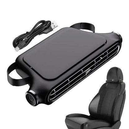 USB Charging Auto Cooling Air Fan for Vehicle 3 Speed Adjustable Truck Backseat Fans