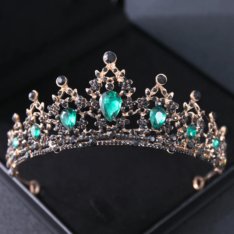 Elegant Crystal Bridal Tiara Crown for Weddings Silver Diadem Veil Headpiece Jewelry
