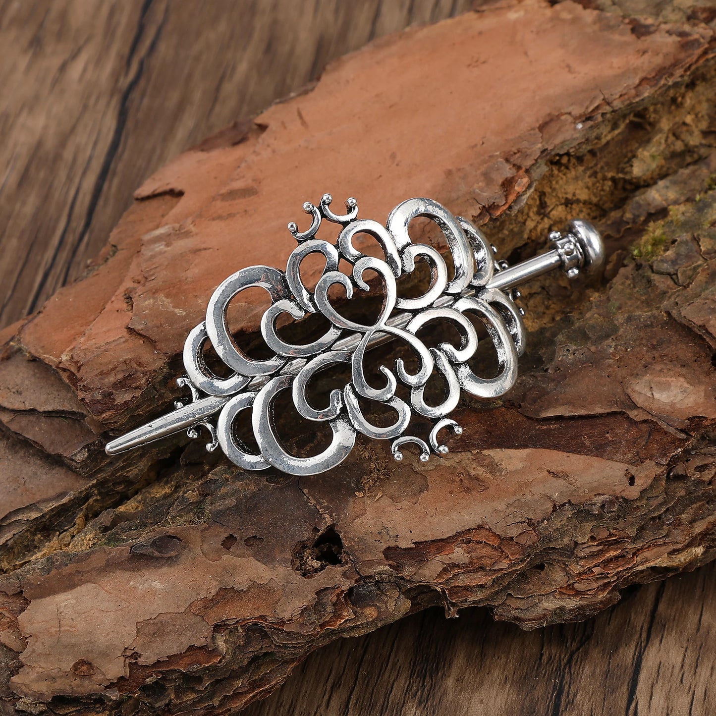 Scandinavian Viking Celtic Love Knot Hairpin Retro Metal Stick for Women