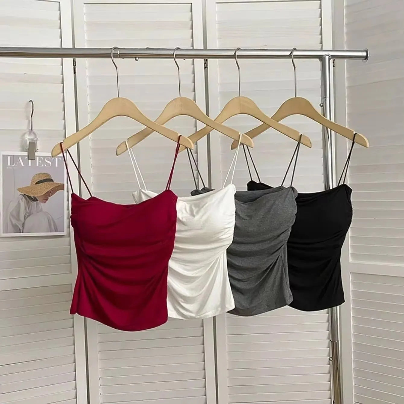 Women's Sleeveless Top Tank Underwear Fitted Camisole