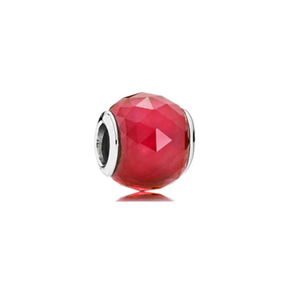 2025 Trendy 925 Silver Colorful Glass Beads for European Bracelets DIY Exquisite Jewelry