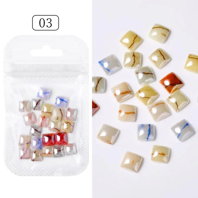 Kawaii Lollypop 3D Nail Art Charms Set with Resin Butterfly and Bear Rhinestones