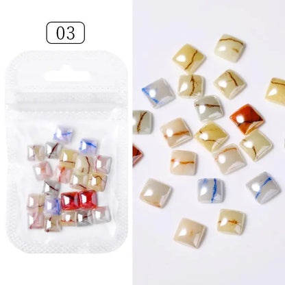 Kawaii Lollypop 3D Nail Art Charms Set with Resin Butterfly and Bear Rhinestones