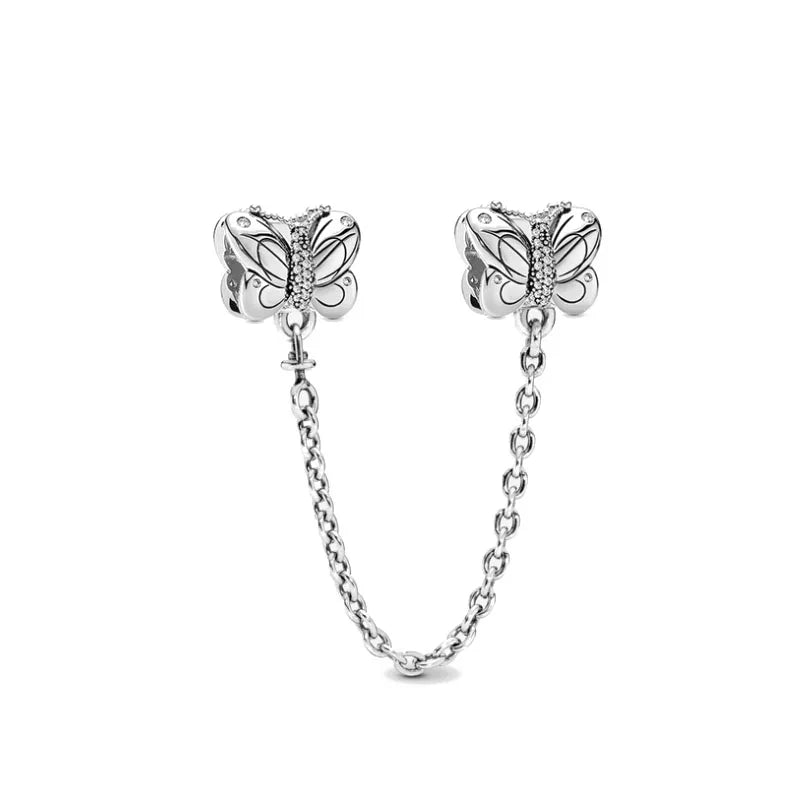 New 925 Silver Butterfly Bead Dinosaur Pendant for European Bracelets Exquisite DIY Jewelry