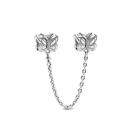 New 925 Silver Butterfly Bead Dinosaur Pendant for European Bracelets Exquisite DIY Jewelry