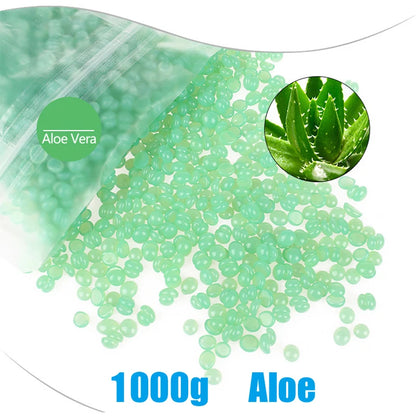 Painless Hard Wax Beans for Bikini and Body Hair Removal with Heating Wax Machine - Fast and Gentle Depilatory Solution