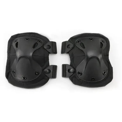 Outdoor Tactical Protective Gear Set Of 4 Knee And Elbow Pads black Knee pads