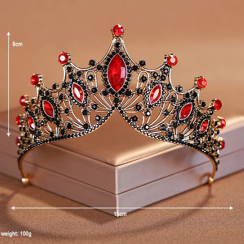 Bridal Elegance Crystal Tiara - Dazzling Silver Crown for Weddings