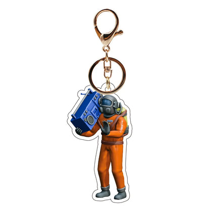 Lethal Company 2025 Cartoon Figure Keychain for Men Fans Gift Cosplay Bag Accessory