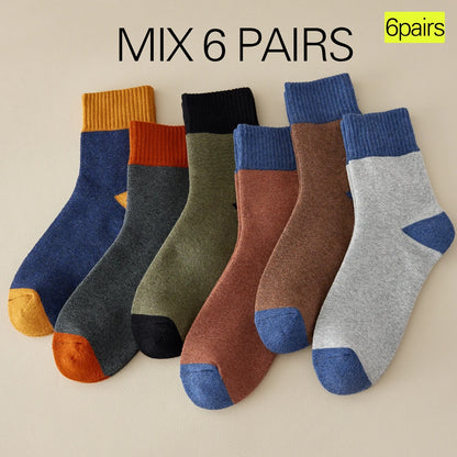 6 Pairs Airflow Cushioned Sports Crew Socks Reinforced Heel