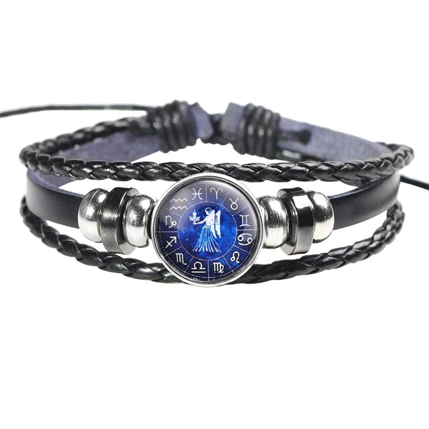 Zodiac Constellation Jewelry Set with Digital Watch and ID Bracelet