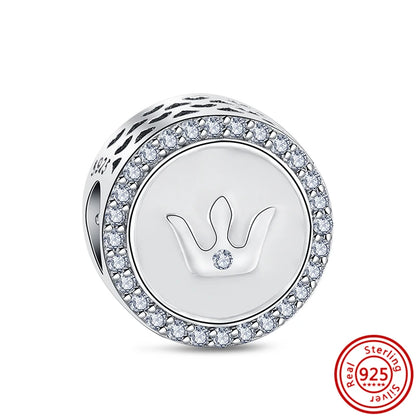 Fit Pantaro 925 Sterling Silver Bracelet with Snowflake Moon Sun Charms and Sparkling Beads N644