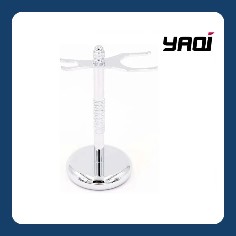 Yaqi Men's Premium Shaving Brush and Razor Stand Set for Superior Grooming