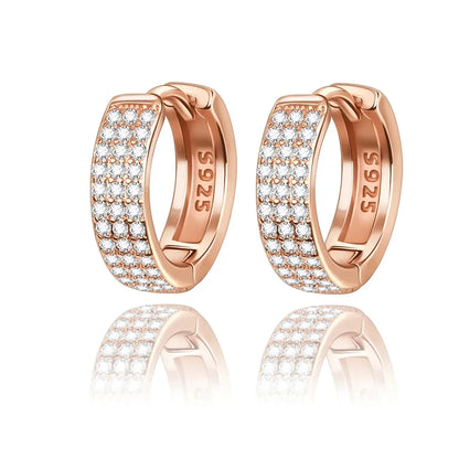 925 Sterling Silver Luxury Heart Sun Moon Stud Earrings Bow Butterfly Crab Clip Set for Women Party Jewelry Gifts