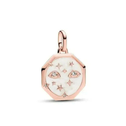 2025 Hot Selling 925 Silver ME Series Golden Tooth Elephant Pendant for European Original ME Bracelet DIY Charm Jewelry