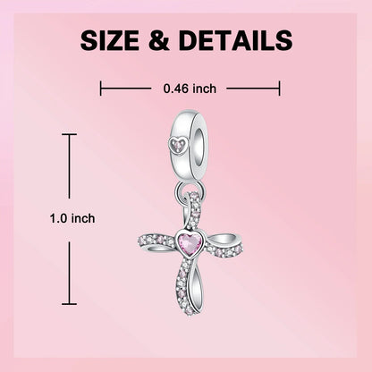 925 Sterling Silver Virgin Mary Angel Cross Pendant Necklace Charm for DIY Jewelry Gifts