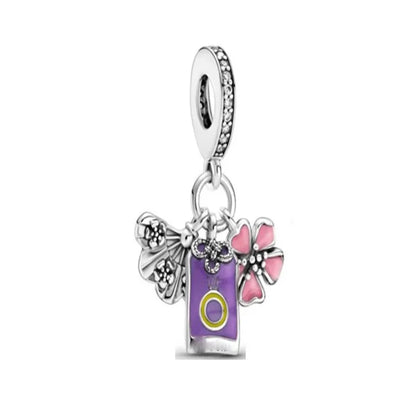Summer Starfish Sunflower Dolphin Fish Pendant Jewelry Beads for Charm Bracelet Necklace