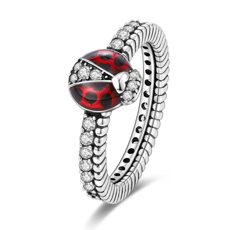 Silver Plated Luxury Stackable Ring for Women with Infinite Flower Design and Zircon Stone for Engagement and Wedding Parties APTR019